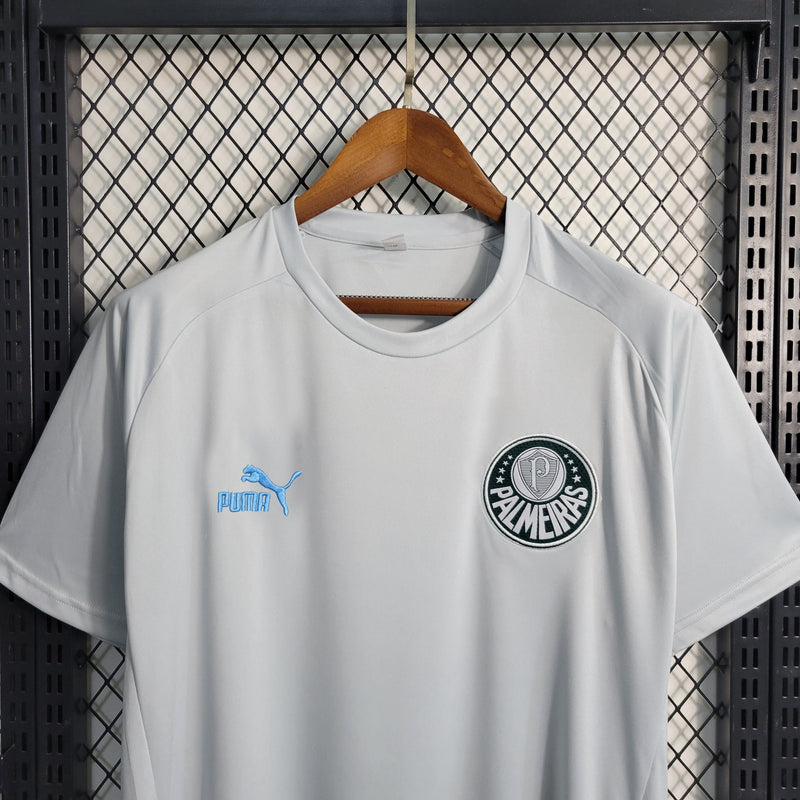 Camisa Palmeiras Treino 23/24 - Puma Torcedor Masculina - Cinza