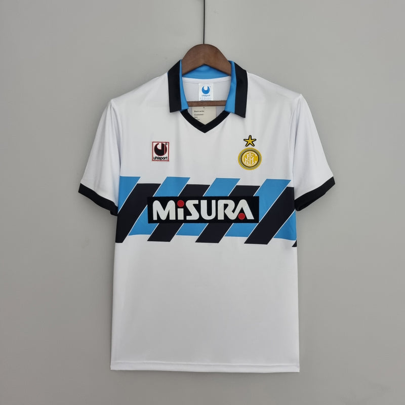 Camisa Inter de Milão Reserva 90/91 - Versão Retro