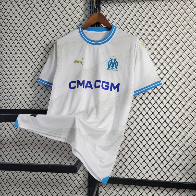 Camisa Olympique de Marseille Home 23/24 - Puma Torcedor Masculina